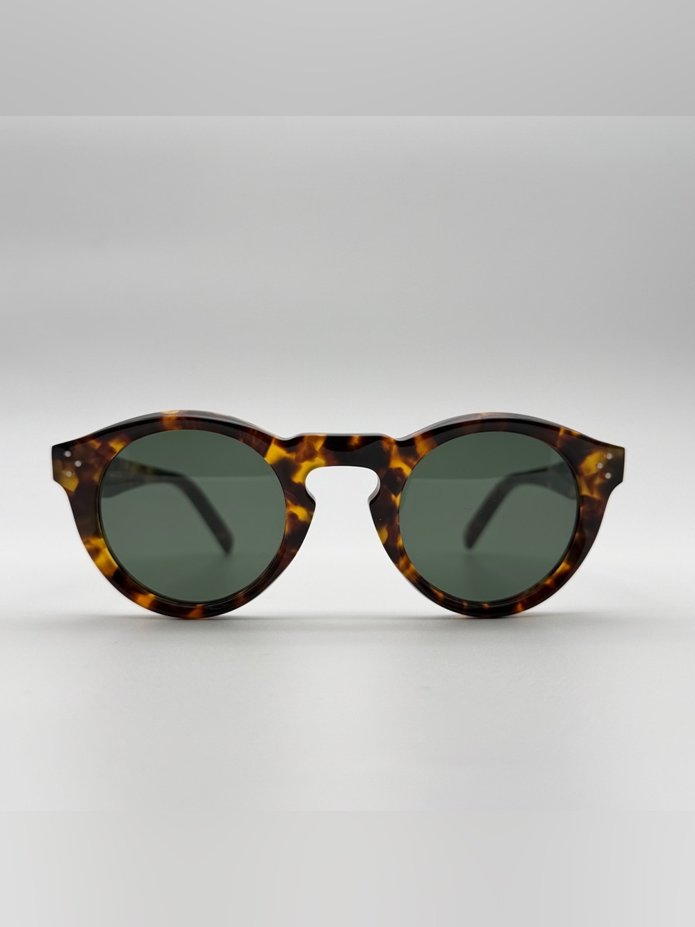 Celine Bevel Round Havana Tortoise Brown Sunglasses